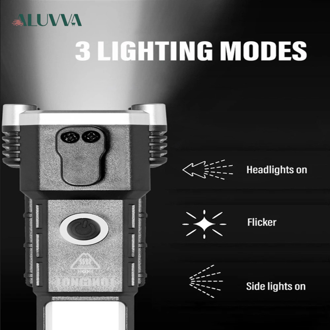 PowerLume- Linterna Militar Multifuncional 6 en 1