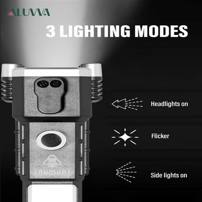 PowerLume- Linterna Militar Multifuncional  6 en 1